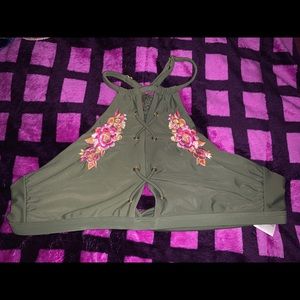 High neck bikini top